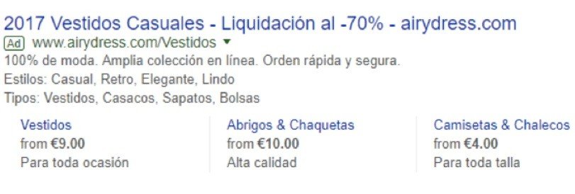 Palabras clave en Google Ads