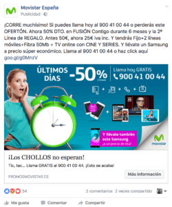 anuncios de imagen de Facebook.