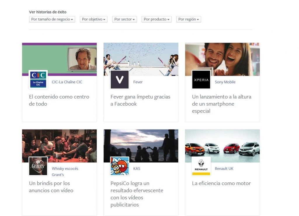  Casos de Éxito Facebook Blueprint