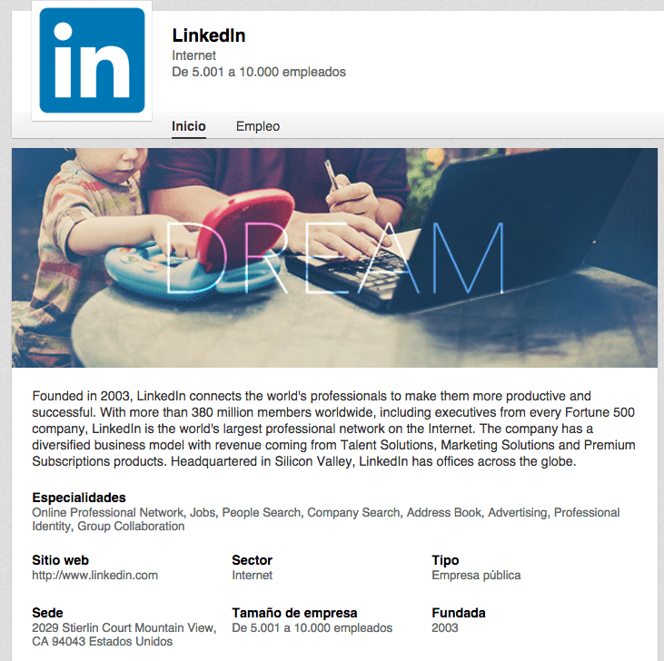 Buen Perfil de Linkedin para hacer negocios