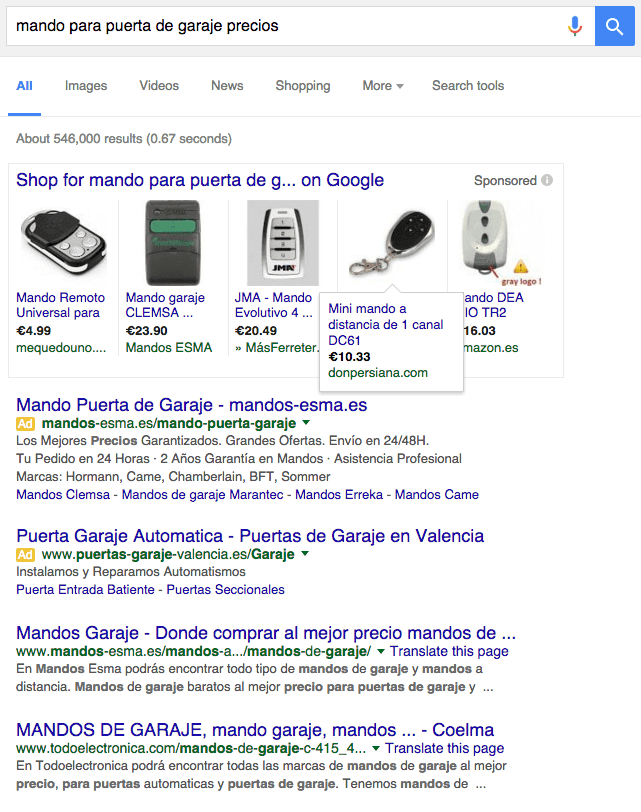 Búsqueda SERPS actualizados