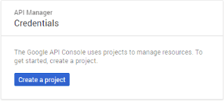 Console API Google Credentials