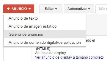 Cómo llegar a la Galería de Anuncios de Adwords