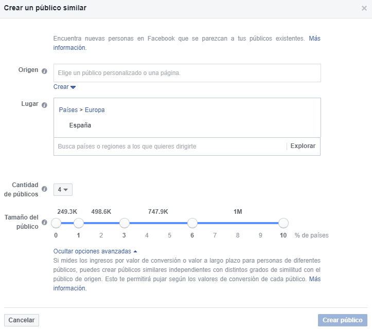 públicos similares de facebook ads