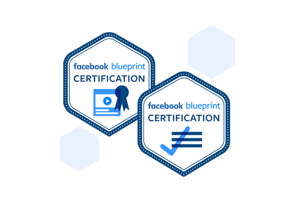 graphic of facebook blueprint certification which can be received after taking their best digital marketing course
