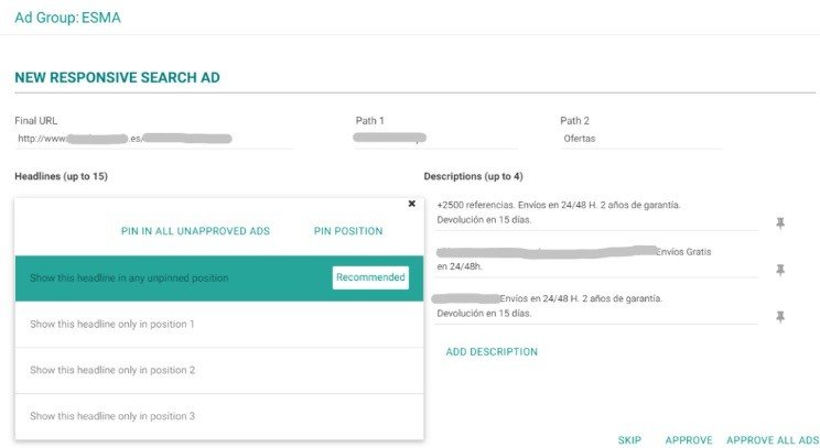 Responsive Search Ads, una herramienta de Optmyzr