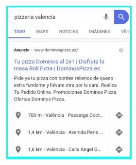 Extensión de anuncio de ubicación