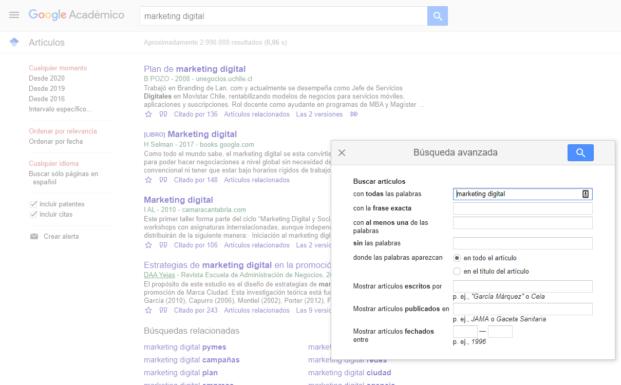 Google Educativo Marketing Digital