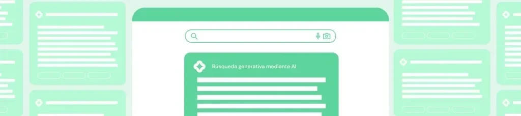 nueva experiencia de búsqueda de Google mediante IA
