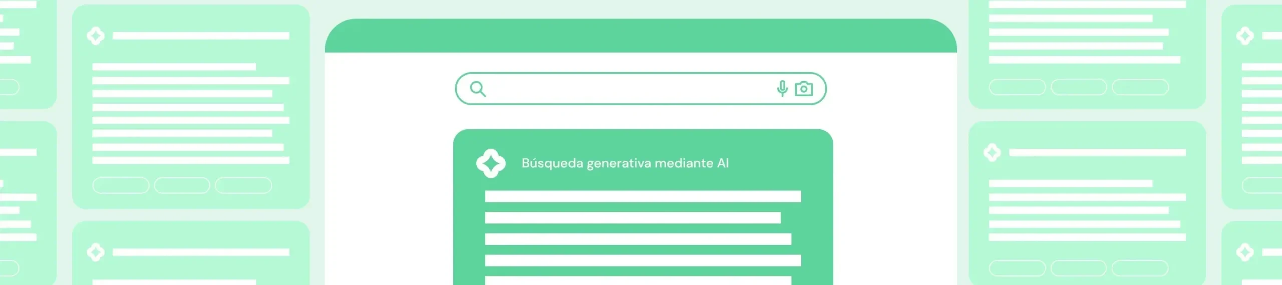 nueva experiencia de búsqueda de Google mediante IA