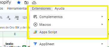 utilización de chatgpt para implementar scripts en google sheets
